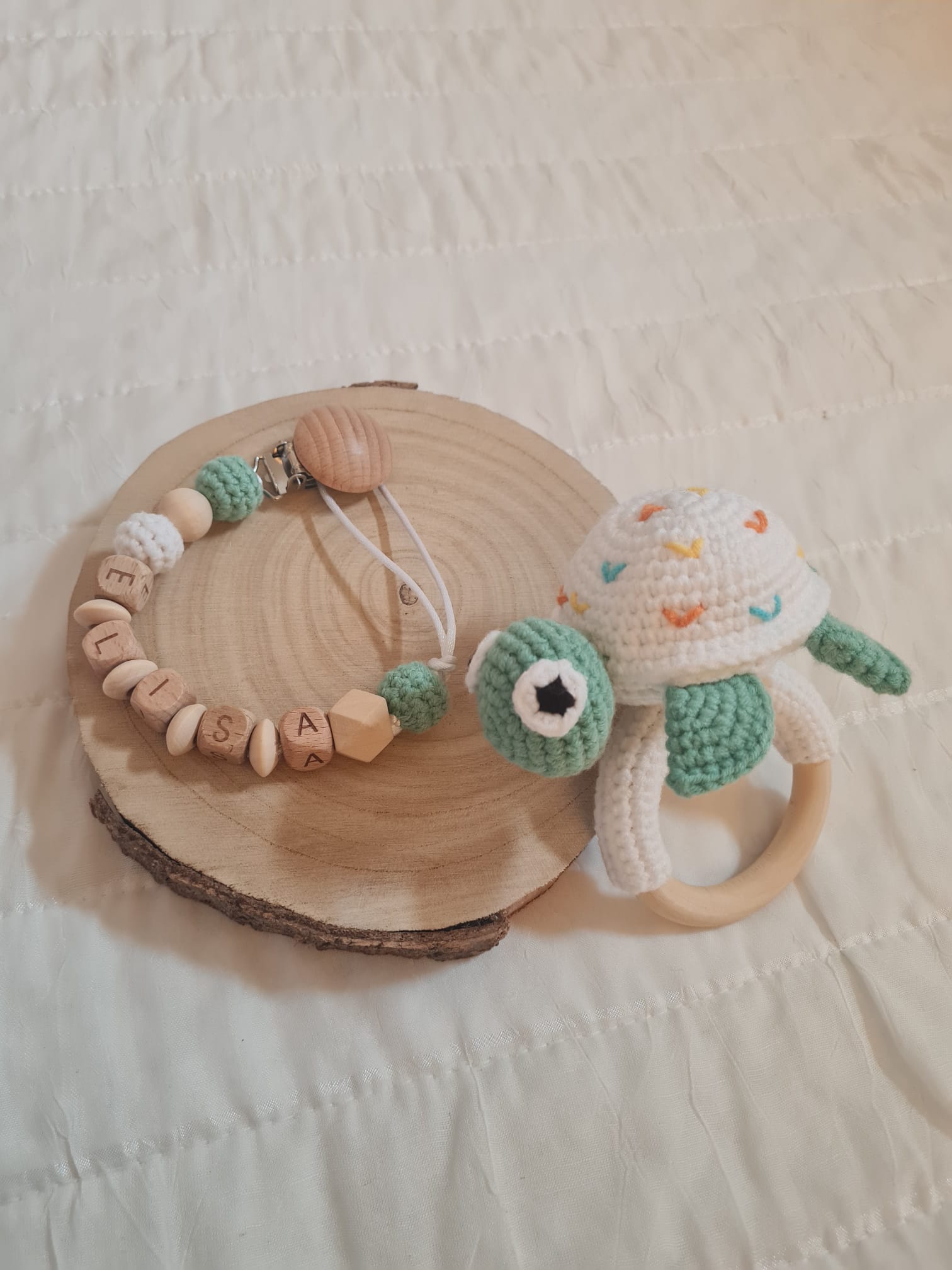 Chupetero personalizado con nombre. - Imagen 2