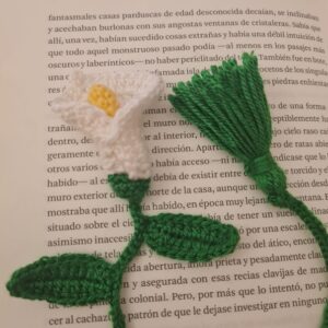 Marcapáginas de flor